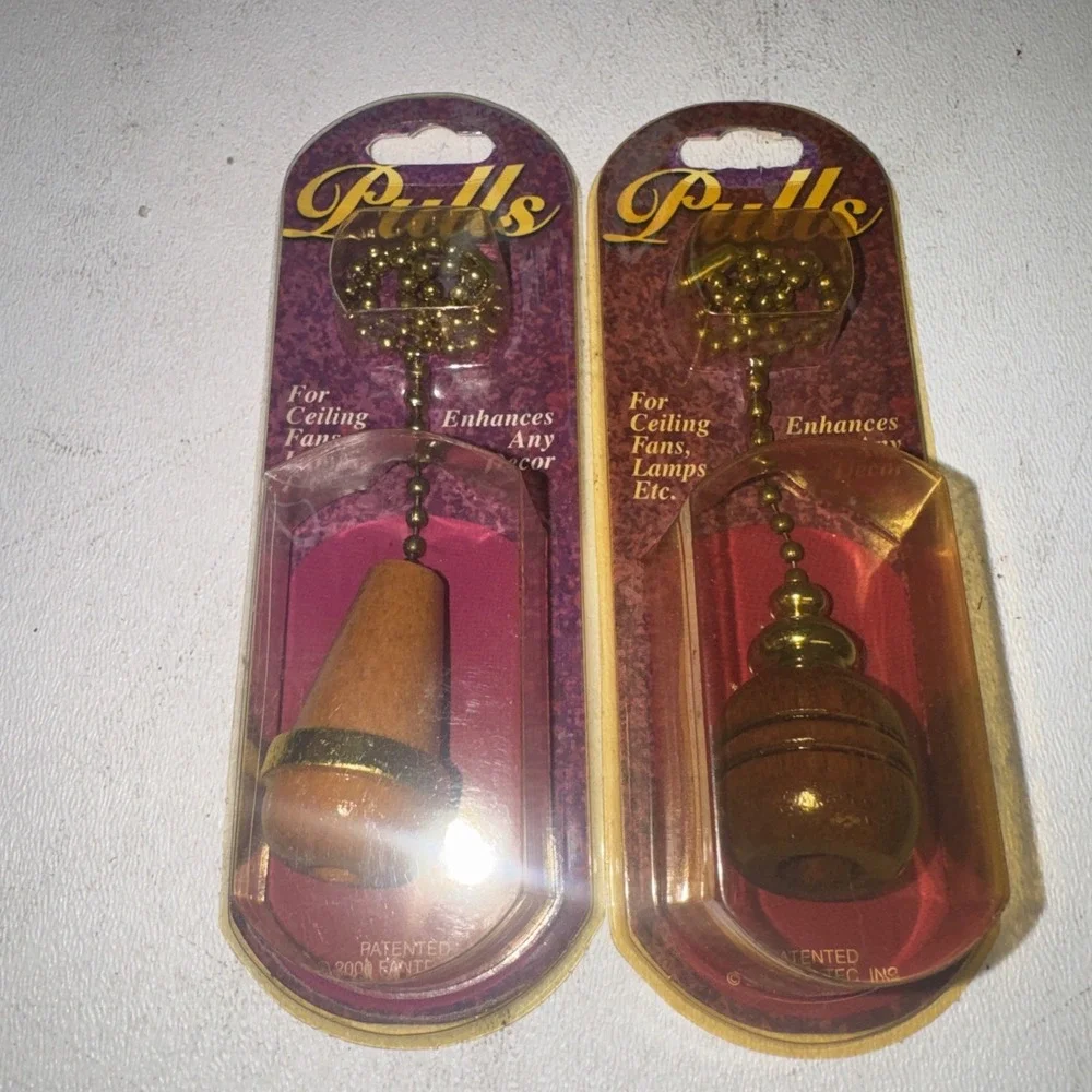 Vintage Lot Of Two Fantec Ceiling Fan Pulls‎ NOS